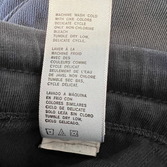 James Perse Pants Soft Drape Black Drawstring Waist Cotton Modal Women 1 S Small - Picture 15 of 16